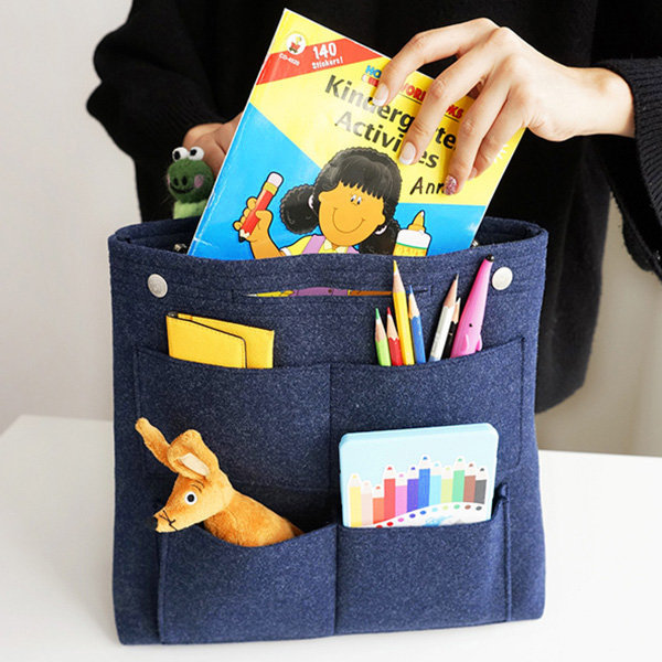 Bag in Bag Felt Casual Travel Multi-pockets Storage Bag Liner Package Cosmetic Bag