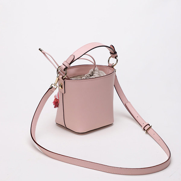 Women Flamingo Stylish Crossbody Bag PU Leather Bucket Bag Casual Shoulder Bag